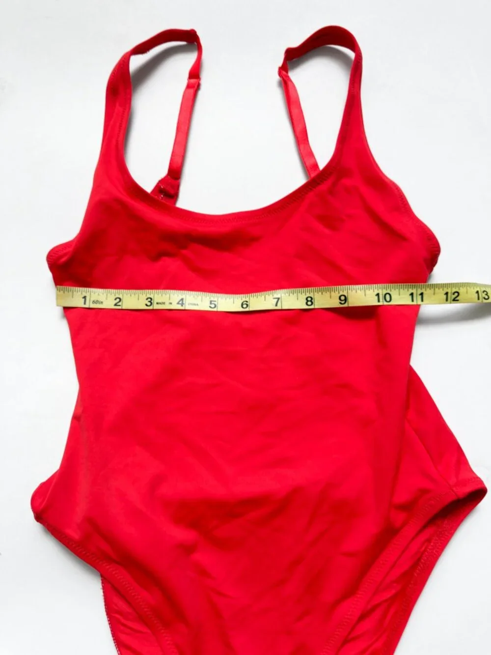 Skims Signature Swim Scoop Neck One Piece Ruby Red Size Medium NEW NWT